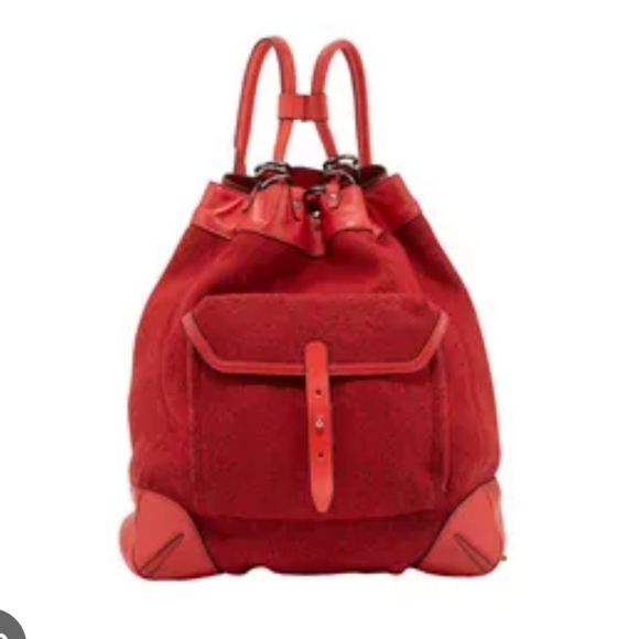 Rag & Bone Red Wool Backpack - Picture 3 of 9
